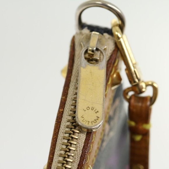 Louis Vuitton Multicolor Multicolore Black Murakami Pochette w Dustbag - Picture 15 of 16